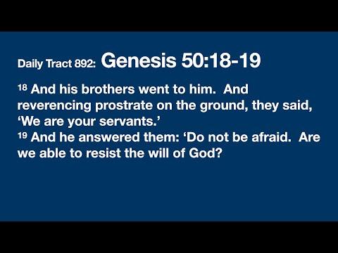 Dad’s Bible Tract 892 - Genesis 50:18-19