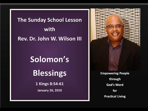 Solomon&#39;s Blessing 1 Kings 8:51-64