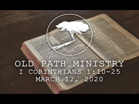 I Corinthians 1:10-25