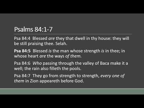 My Soul Longs for the Courts of the Lord - Psalms 84:1-7