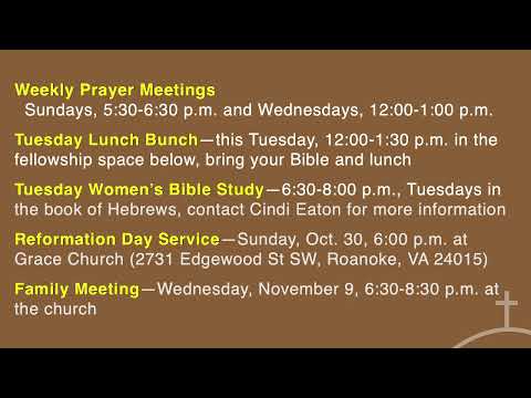 1 Timothy 2:3-7 | Sunday Morning Live Stream 10/30/2022