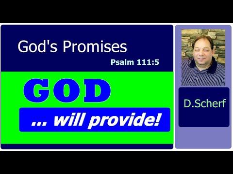 "God's Promises: Psalm 111:5 - HE has given food and provision" (Dietmar Scherf)