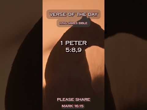 VERSE OF THE DAY - 1 Peter 5:8,9 #DailyScripture #BibleVerse #ChristianShorts #ScriptureOfTheDay