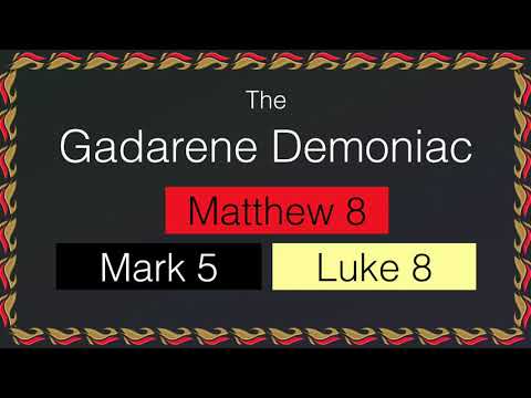 180. Arriving in Gadara, country of the Gadarenes. Matthew 8:28, Mark 5:1-2, Luke 8:26-27