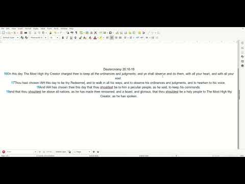 01 21 Scripture Deuteronomy 26:16 19