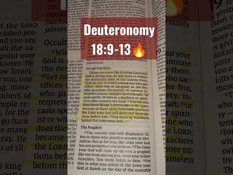 Deuteronomy 18:9~13 NIV ***WARNING! Be Blameless! #ReadTheWordWithVicky