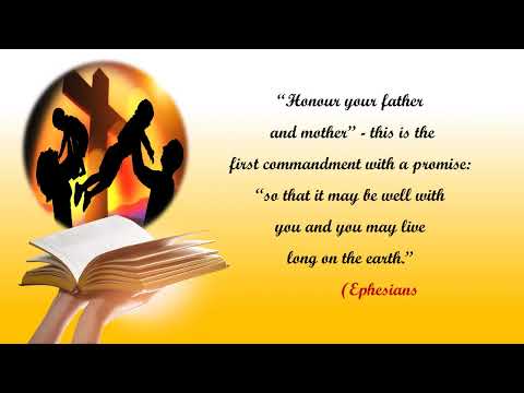 Today's word of God. (Ephesians 6:2 -3) Bible verse English WhatsApp status