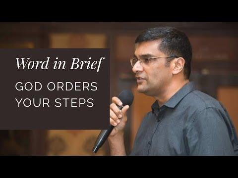 Word in Brief - God orders your steps Psalms 37:23