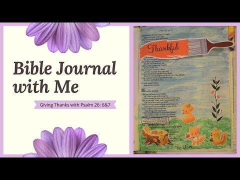 Bible Journal with Me: Psalm 26:6-7