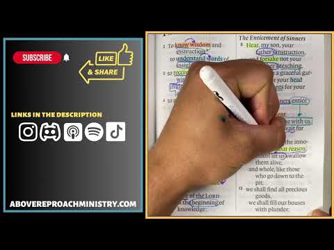 Bible Study With Me: How To Read the Bible | Proverbs 1:8-19