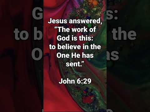 Can I Do Gods Work? * John 6:29 * Today's Verses