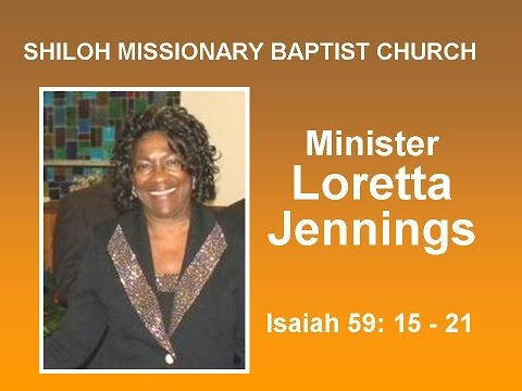 Loretta Jennings - Hope For Trouble Times - Isaiah 59: 15 - 21