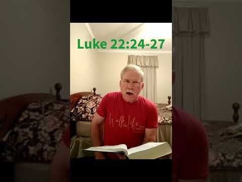 Luke 22:24-27, a brief thought