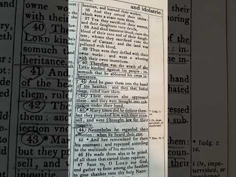 Psalms 106:40-44 Therefore was the wrath of the Lord kindled against His people.