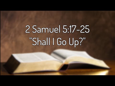 2 Samuel 5:17-25 "Shall I Go Up?"