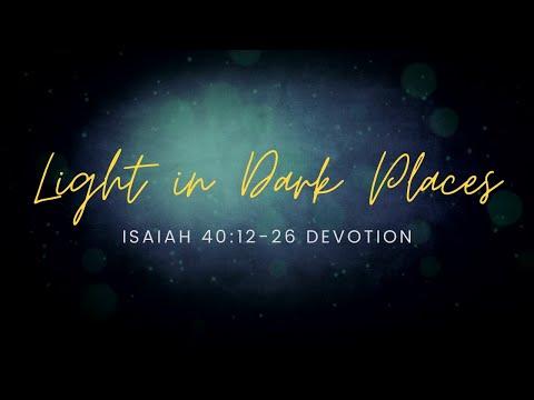 Isaiah 40:12-26 devotion