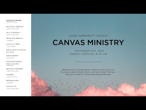 GCC Canvas - Salvation Is Nearer  (Romans 13:8-14) - 2020/09/13