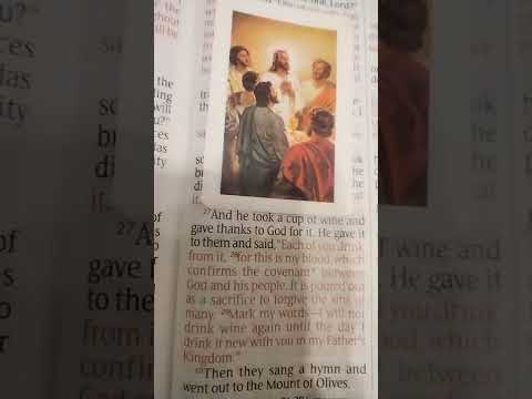 Matthew 26:27-29. NLT Bible