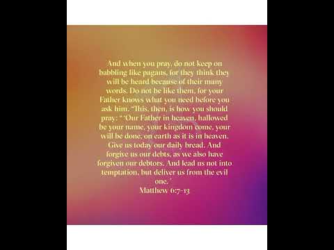 NIV Bible Verses of the day: Romans 10:17 Psalms 100:5/Matthew 6:7-13 Spoken by: "Woman of God"????????????