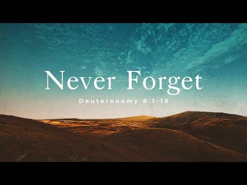 Deuteronomy 8:1-18 | Never Forget | Rich Jones