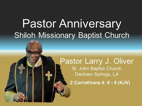 Larry J. Oliver - 2 Corinthians 4: 8  - 9 (KJV)