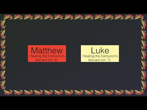 108. Part 1 of Agency in healing the centurion's servant. Matthew 8:5-6, Luke 7:2