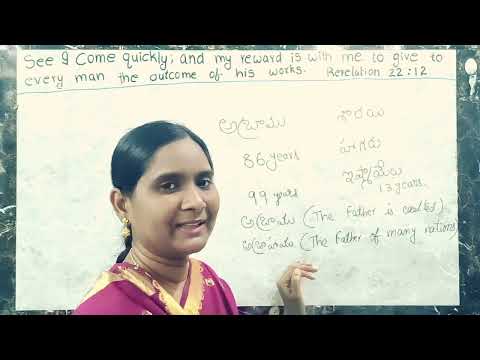 Bible Study, Genesis 16:15,16 & Genesis 17:1-14