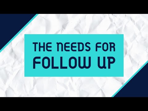 The Needs For Follow Up | Acts 15:22‭-‬33‭, ‬35