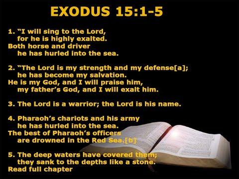 Scripture Song I Exodus 15:1-5  I KJV