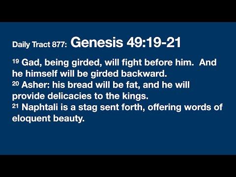 Dad’s Bible Tract 877 - Genesis 49:19-21