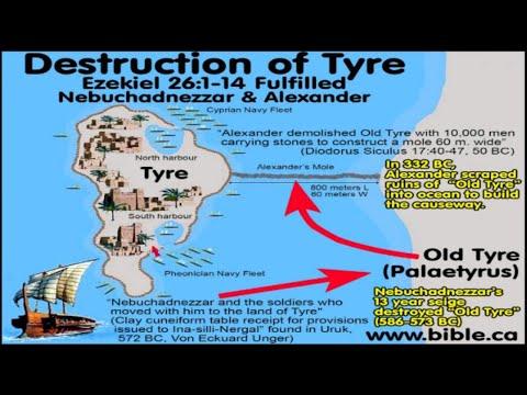 DESTRUCTION of TYRE: Ezekiel 26:1-14 FULFILLED