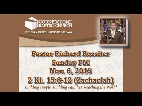 2 Kings 15:8-12 Zachariah study