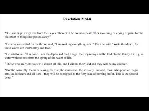 Revelation 21:4-8