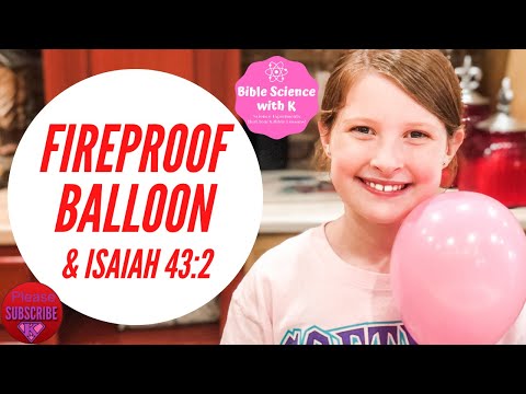 Exciting Fireproof Balloon & Isaiah 43:2 (How to) ???? kids science experiments at home ???? Kids Videos