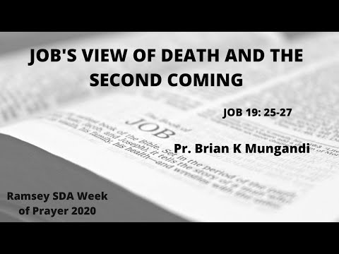 Sabbath Worship || Job's View of Death and the Second Coming || Job 12:2 || Pr. Brian Mungandi.