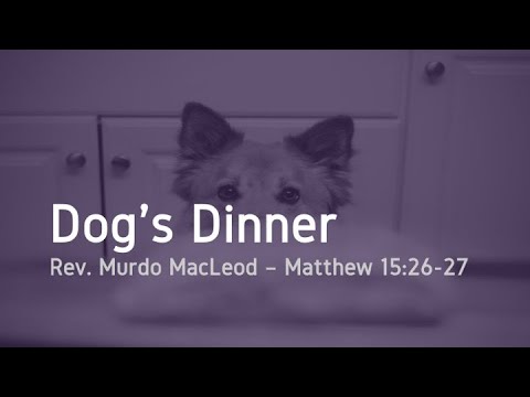 'Dog's Dinner', Matthew 15:26-27, Sunday 18th July 2021, Rev Murdo MacLeod