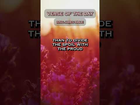 VERSE OF THE DAY - Proverbs 16:19 #DailyScripture #BibleVerse #ChristianShorts #ScriptureOfTheDay
