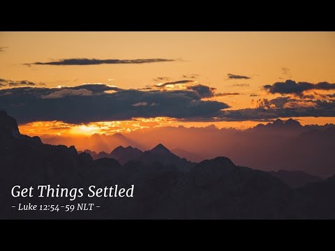 Today's Catholic Mass Readings - Friday, October 21, 2022 Luke 12:54-59 Settling with Your Opponent