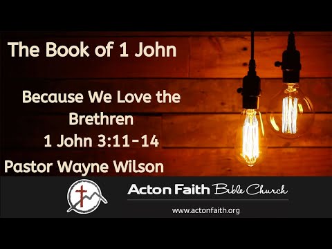Because We Love the Brethren - 1 John 3:11-14