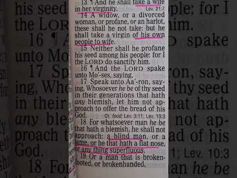 SMRF THUR. 8th. Sept. 2022 Leviticus 20:12-27 & 21 Donations $MamaPam23