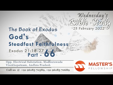 The Book of Exodus _ Exodus 21:18-27 _  Part 66 _ Wednesday Bible Study