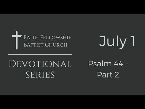 FFBC Devotional Series - Psalm 44:9-26