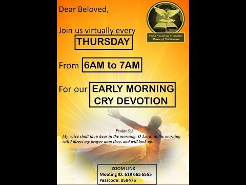MORNING CRY - WATCH AND WAR MARK 13:34-37 BY BROTHER STANLEY AMADI
