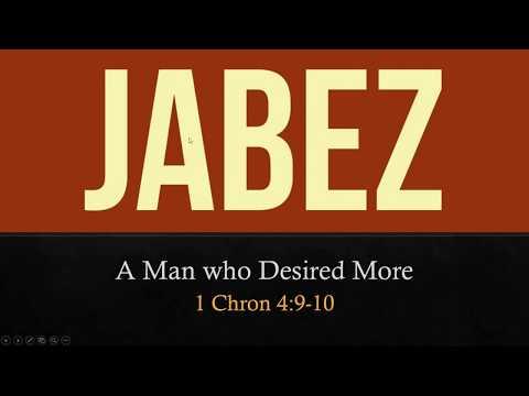 Jabez - 1 Chron 4:9 10