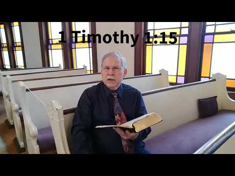 1 Timothy 1:15, a brief thought