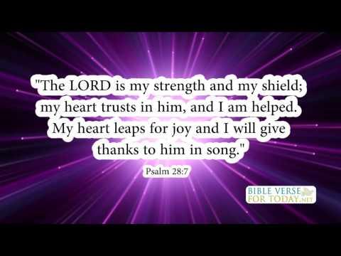 Bible Verses on Strength Psalm 28:7 | Bible Verses | (Daily for Quotes On Love)