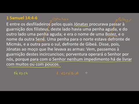 1 Samuel 14:4-6 - Reluzir no meio das dificuldades