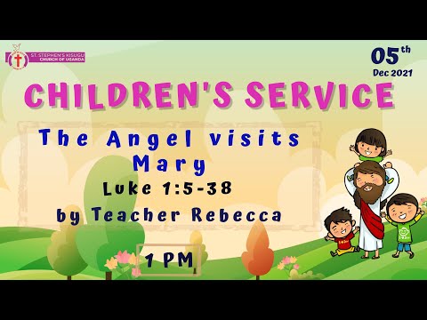 The Angel visits Mary by Teacher Rebecca I Luke 1:5-38 | Children's Service