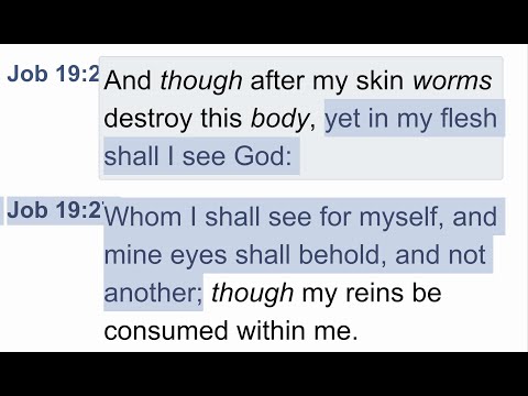 ASKED? Job 19:26 KJ ...See God in my flesh shall I see God? (See Jn 6:40 KJV; Mat 25:31-46 )