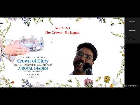 Crown-Isa 62 : 2,3 Br Jagan-Free Kan Bible Study - Br Raju -8867768876- Jesus Loves Ministry-7/9/25
